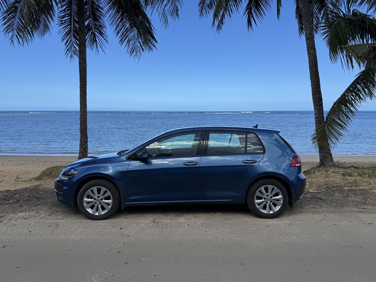 Volkswagen Golf at Beach